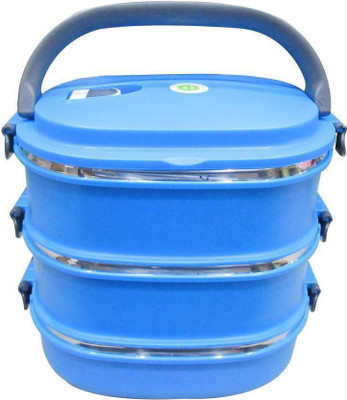 

DLD DLD77 3 Containers Lunch Box(1500 ml), Multicolor