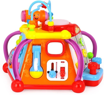 

SANJARY Happy Small World Hoodle Puzzle Early Development Multifunctional Learning Game with Light & Music (Multicolor)(Multicolor)