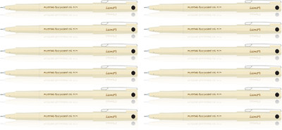 PILOT Hi-tecpoint 05 Needle Point Gel Pen(Pack of 12, Ink Color - Black)