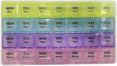 

Emmquor 7 Days 7 Days Pill Box (Assorted) Pill Box(Multicolor)