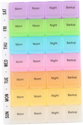 

Emmquor 7 Days 7 Days Pill Box (Assorted) Pill Box(Multicolor)