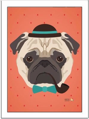 

Dog-Face-Retro Paper Print(11.69 inch X 8.27 inch, Framed)