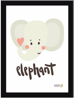 

Elephants-Cartoon Paper Print(11.69 inch X 8.27 inch, Framed)