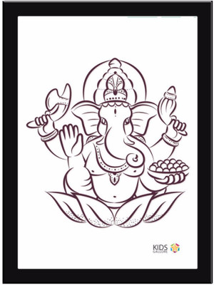 

Bappa ji Paper Print(11.69 inch X 8.27 inch, Framed)