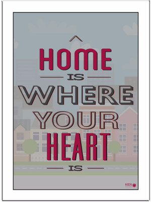 

Home Is where Paper Print(11.69 inch X 8.27 inch, Framed)