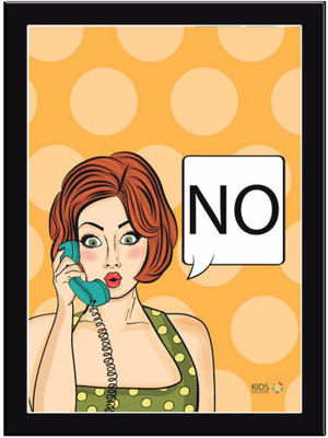 

No-Woman Paper Print(11.69 inch X 8.27 inch, Framed)