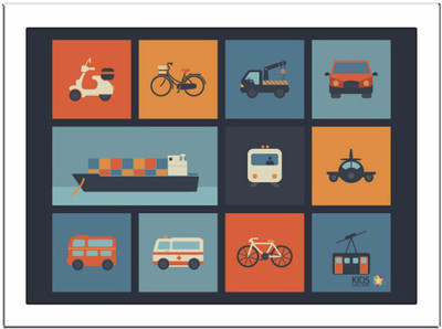 

Scooter Paper Print(8.27 inch X 11.69 inch, Framed)