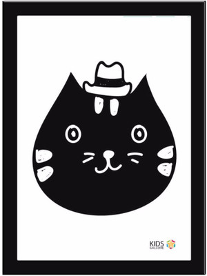 

Cat-Black Paper Print(11.69 inch X 8.27 inch, Framed)