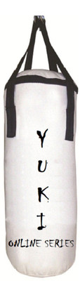 

YUKI Online Series 3.0 Feet Long, CANVAS Material, White Color, Unfilled with Hanging Straps Hanging Bag(Heavy, 36 kg)