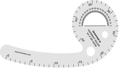 

Isomars Garment Ruler - 45 cm Quilting Stencil(Pack of 1)