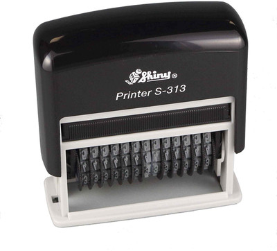 

Shiny Self-Inking 13 Band Rubber Pre-inked Number Stamp (Blue) Self Inking Stamp(5 x 4 x 2 cm, Blue)