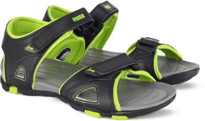 

Puma Men black-lime punch-steel gray Sports Sandals