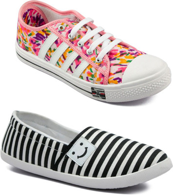 

Asian Women's Combo Pack of 2 casual shoes Casuals For Women(Multicolor
