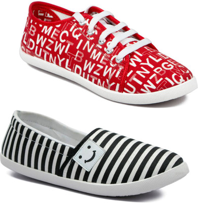 

Asian Women's Combo pack of 2 casual shoes Casuals For Women(Multicolor