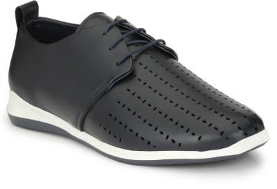 

El Paso Men's Blue Artificial Leather Lace Up Comfort Casual Shoes Outdoors For Men(Blue