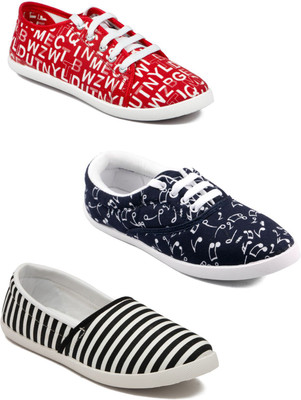 

Asian Women's Combo pack of 3 casual shoes Sneakers For Women(Multicolor