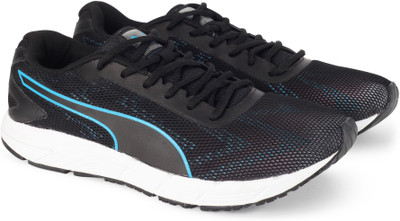 

Puma Engine IDP Running Shoes For Men(Black, Black-blue danube