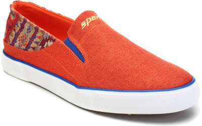 

Sparx SL-298 Slip On Sneakers For Women(Orange, Red white