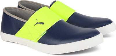 

Puma El Rey Milano II DP Sneakers For Men(Blue, New navy-safety yellow-black