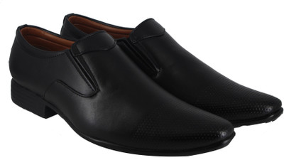 

LeatherKraft Men's Canvas Shoes For Men(Black