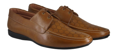 

LeatherKraft Men's Partywear Canvas Shoes For Men(Tan