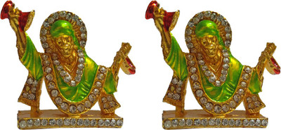 

VINTAN Decorative Showpiece - 4 cm(Gold Plated, Multicolor)
