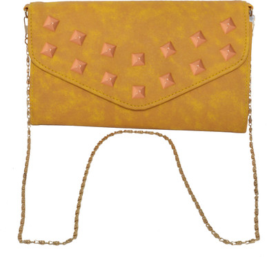 

Lorna Women Yellow PU Sling Bag