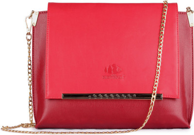 

The Clownfish Women Evening/Party Maroon Leatherette Sling Bag