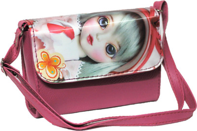 

tavin kart Women Casual Pink PU Sling Bag