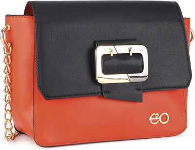 

E2O Fashion Women Casual Orange PU Sling Bag
