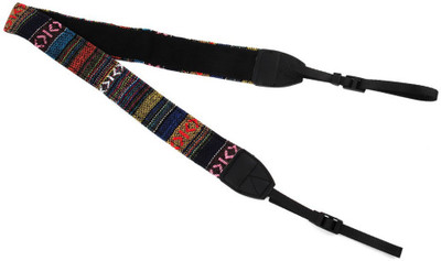 

ACUTAS Retro Style Double Cotton Yard Colorful Pattern Camera Strap(Multicolor)