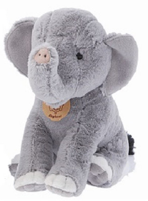 

SW Stuffed Toy Elephant Shape - 33 cm(Grey)