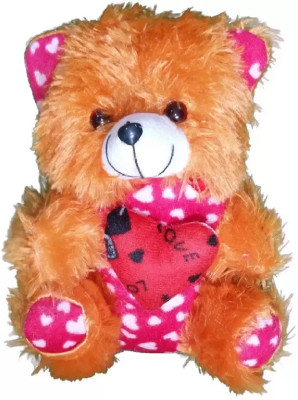 

Kanchan Toys Cute Teddy with Love Heart For Kids - 30 cm(Pink)