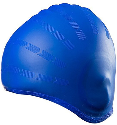 

Xerobic Swim Cap  Designed Specifically for Better Ear Protection Against Pool Water and Keep Your Hair Clean and Dry Swimming Cap(Blue, Pack of 1)