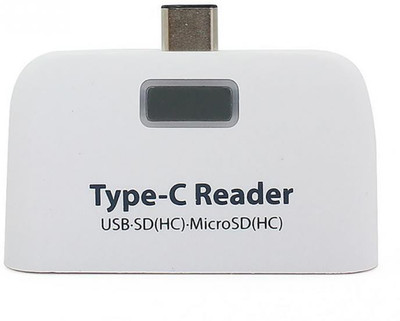 VibeX ™ USB 3.0 SD TF Adapter Smart Card Reader OTG With Micro USB Charge Port High Speed™-Type-016 Card Reader(Ivory)