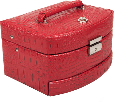 

Three Sixty RE-VB-R-08red jewellery box,makeup Vanity Box(Red)