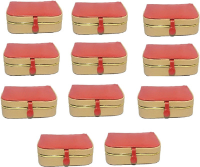 

Addyz Pack of 11 Pieces women men ring box Travel Storage case Jewellery Vanity Box(Rust)