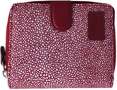 

swansind Women Maroon Genuine Leather Wallet(11 Card Slots)