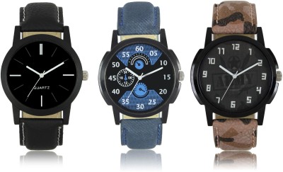 E-Smart J06-02-03-05-COMBO Multicolor Dial analogue Watches for men(Pack Of 3) Watch  - For Men   Watches  (E-Smart)