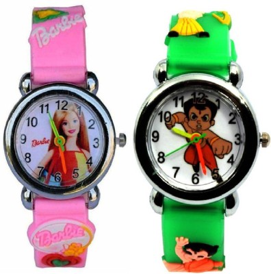 rkinso Barbie And Chota Bheem Combo Return Gift-001 Watch-YT382 - For Boys & Girls Watch  - For Boys & Girls   Watches  (rkinso)