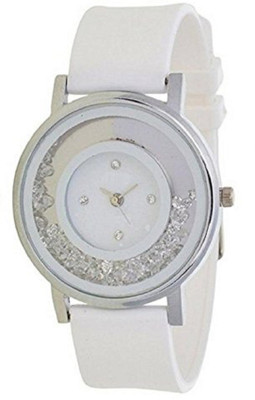 View Rage Enterprise New Fancy Glory White Diamond Women Watch  - For Girls Wrist Watches Price Online(Rage Enterprise)