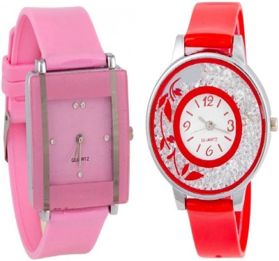 RJL Analogue Round Dial Stylish Fancy Watch pink kawa red 339 DMD jk143 Watch  - For Girls   Watches  (RJL)