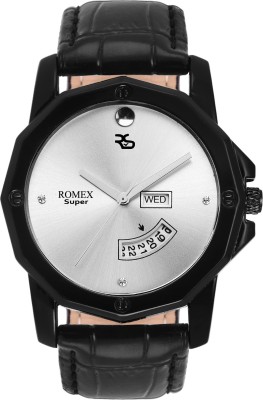 ROMEX DD-44BLKSLV NEW TAG MODISH DAY DATE SERIES Watch  - For Boys   Watches  (Romex)