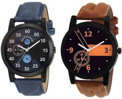 E-Smart L02LO1 Black Gens Leather Analog Watch For Men & Boys Watch  - For Men   Watches  (E-Smart)