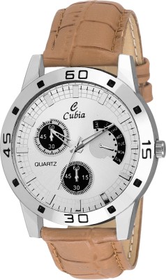 cubia Cb1241 Cubia Exclusive Brown Leather Analog Watch For Mens & Boys Watch  - For Men   Watches  (Cubia)