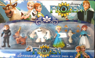 

Sanyal Action Figures Frozen Characters Style Collectible Toys - Set of 6 pcs(Multicolor)