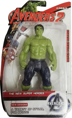 

Toy Mela Avengers 2 Hulk Age of Ultron Action Figure 12cms with Hands, Legs Movable(Multicolor)
