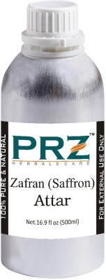 

PRZ Zafran (Saffron) Attar Roll-on For Unisex (500 ML) - Pure Natural Premium Quality Perfume (Non-Alcoholic) Floral Attar(Saffron)