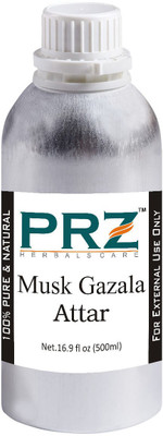 

PRZ Musk Gazala Attar Roll-on For Unisex (500 ML) - Pure Natural Premium Quality Perfume (Non-Alcoholic) Floral Attar(Floral)