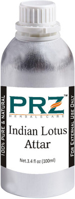 

PRZ Indian Lotus Attar For Unisex (100 ML) - Pure Natural Premium Quality Perfume (Non-Alcoholic) Floral Attar(Floral)